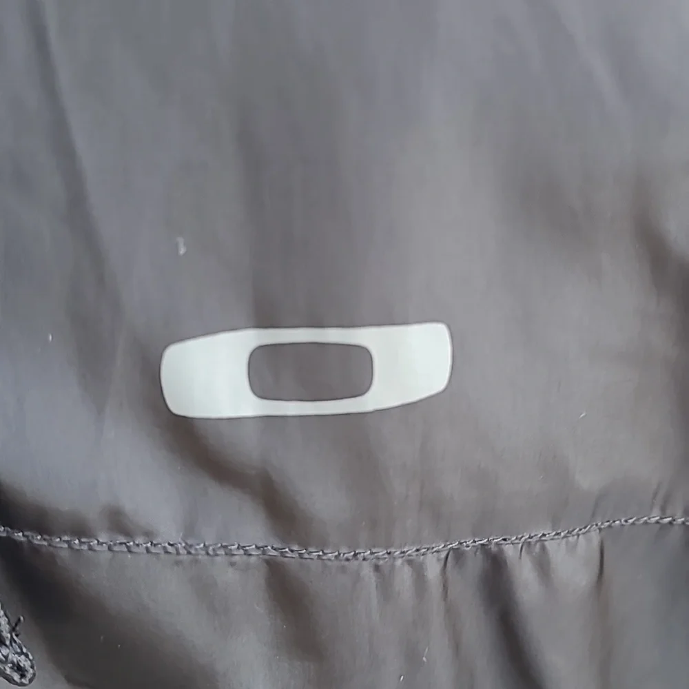 OAKLEY Solid‎ Black Sherpa Pile Lining Large Mens Hooded Full Zip Jacket
